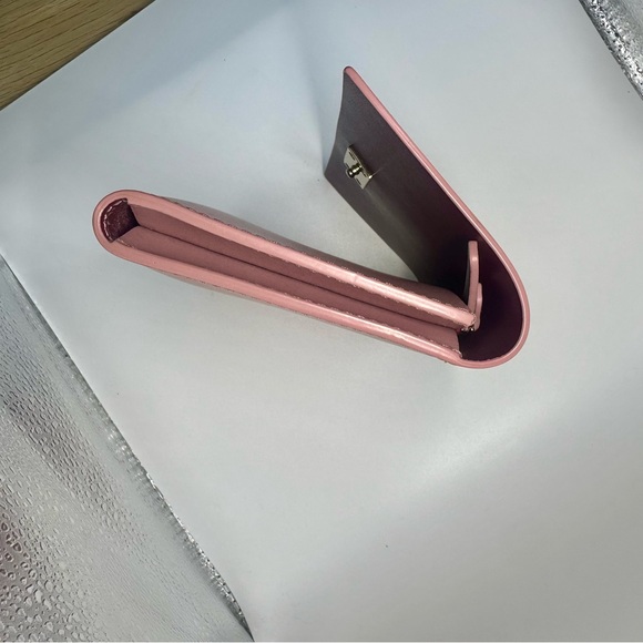 Kate Spade Two-Tone Pink Bordeaux Leather Bifold Wallet - Picture 10 of 12